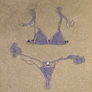 Camp Out x Dotties Delights “Campette” Lingerie Set in Lavender!